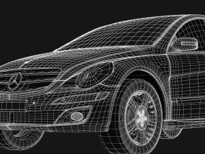 mercedes r class Model 3D