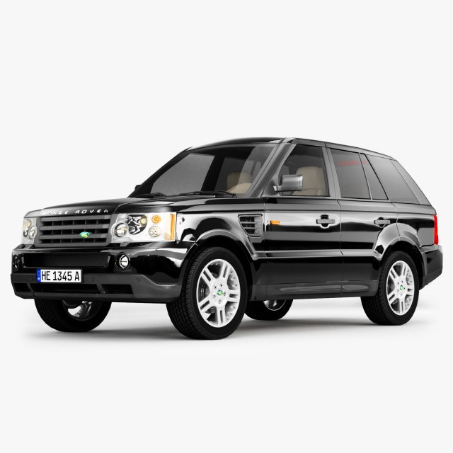 range rover suv 3D Модель .c4d .max .obj .3ds .fbx .stl .blend 