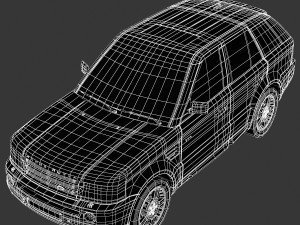 range rover suv 3D Модель