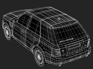 range rover suv 3D Модель