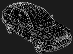 range rover suv 3D Модель