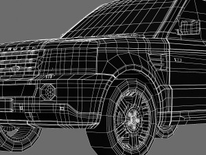 range rover suv 3D Модель