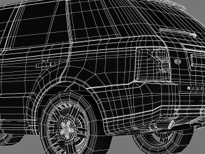 range rover suv 3D Модель