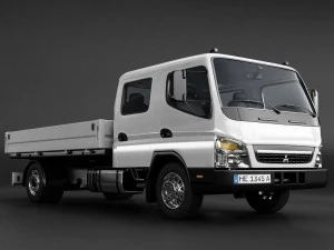 mitsubishi fuso fe160 crew cab 3D Model