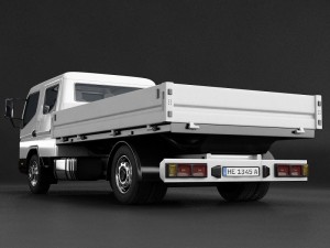 mitsubishi fuso fe160 crew cab 3D Model
