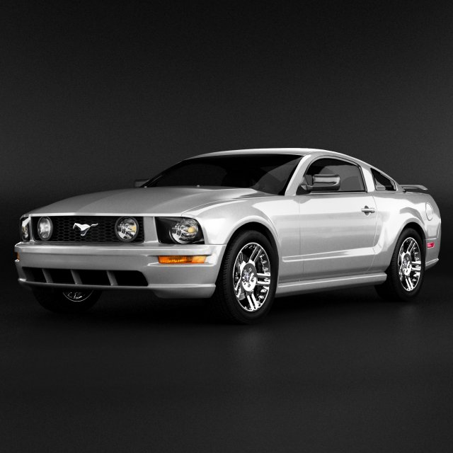 ford mustang gt Modelo 3D .c4d .max .obj .3ds .fbx .stl .blend 