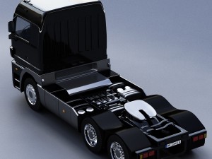 mercedes-benz actros trailer truck Modelo 3D