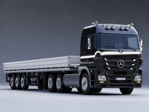 mercedes-benz actros trailer truck Modelo 3D