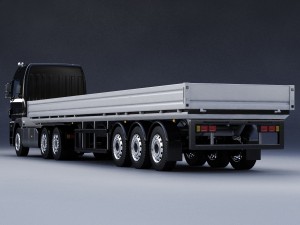 mercedes-benz actros trailer truck Modelo 3D