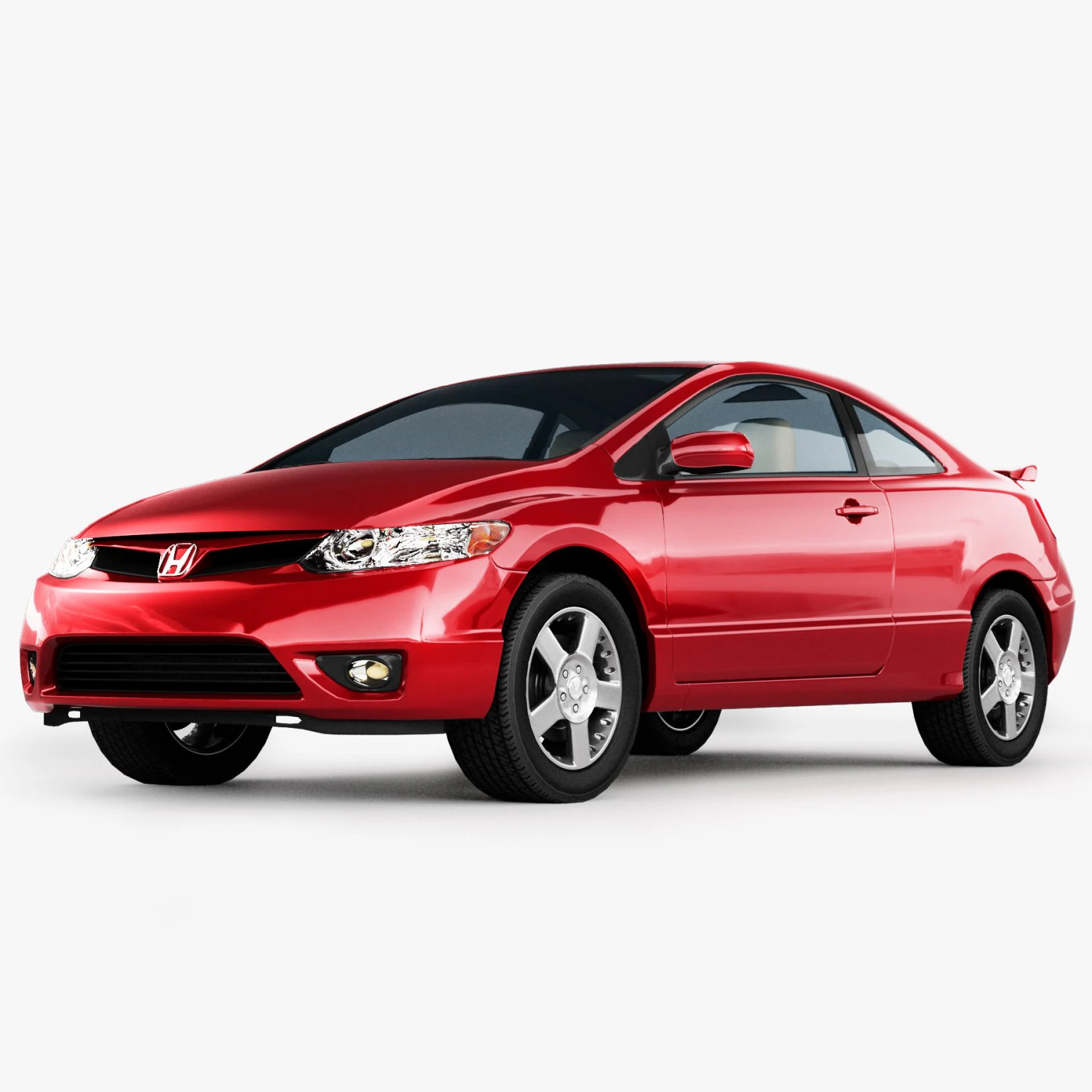 honda civic coupe 3D Model .c4d .max .obj .3ds .fbx .stl .blend 