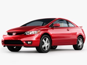 honda civic coupe 3D Model