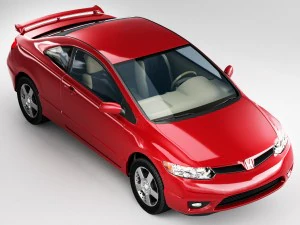 honda civic coupe 3D Model