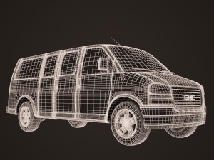 gmc savana van 3D Model