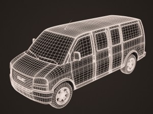 gmc savana van 3D Model