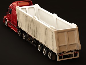 volvo vnl670 trailer truck Modelo 3D