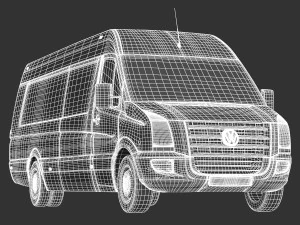 volkswagen crafter van 3D Model