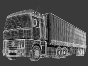 renault magnum 480 Modèle 3D