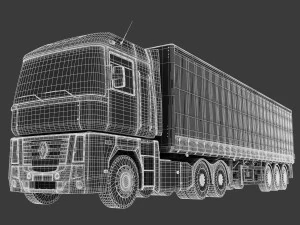 renault magnum 480 3D Model