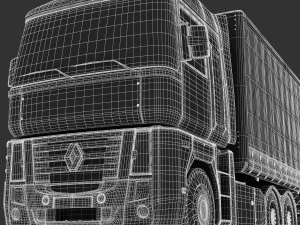 renault magnum 480 3D Model
