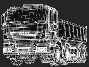 iveco trakker truck Model 3D