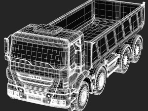 iveco trakker truck Model 3D
