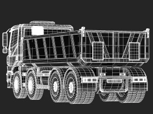 iveco trakker truck 3D Model