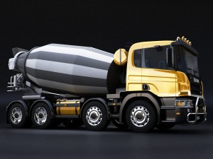 scania concrete mixer Model 3D