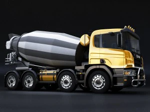 scania concrete mixer 3D Model