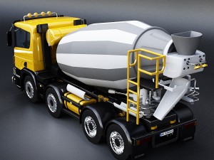 scania concrete mixer Model 3D