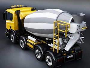 scania concrete mixer 3D Model