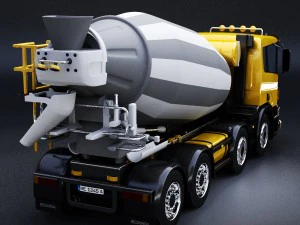 scania concrete mixer 3D Model
