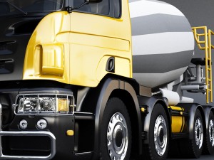 scania concrete mixer Model 3D