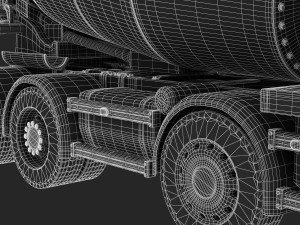 scania concrete mixer Model 3D