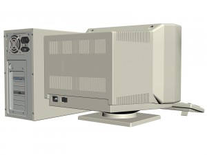 vintage old desktop pc 3D Model