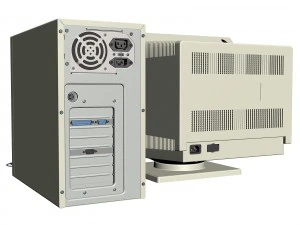 PC de escritorio antigua y antigua Modelo 3D