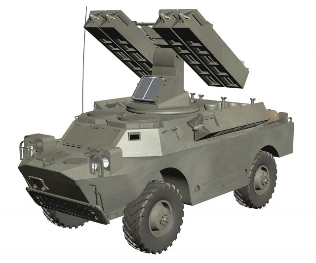gaskin 9k31 strela rocket vehicle 3D 模型 .c4d .max .obj .3ds .fbx .stl .blend 