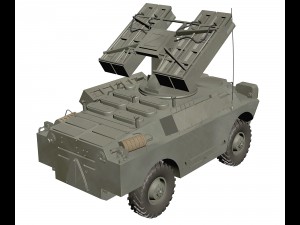 gaskin 9k31 strela rocket vehicle 3D 模型