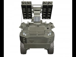 gaskin 9k31 strela rocket vehicle 3D 模型