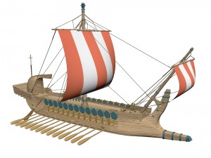 greek ancient boat Modelo 3D
