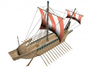 greek ancient boat Modelo 3D