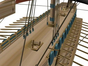 greek ancient boat 3D Model