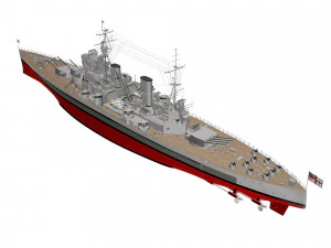 king george battleship 3D Model