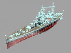 king george battleship 3D Model