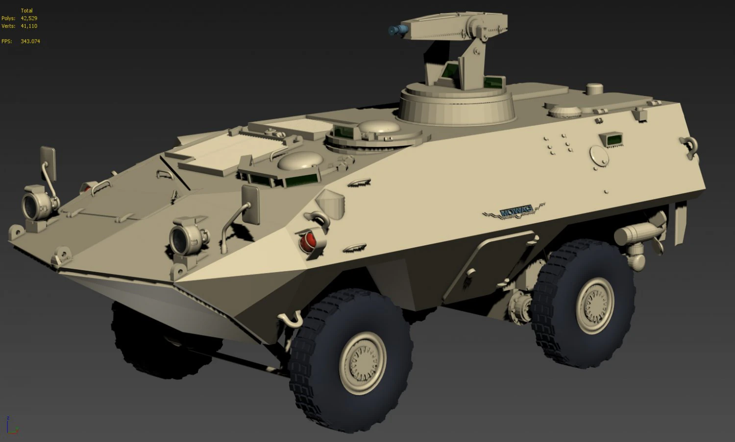mowag armor 3D Model .c4d .max .obj .3ds .fbx .stl .blend