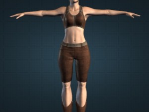 2 elf rigged and animated 3Dモデル