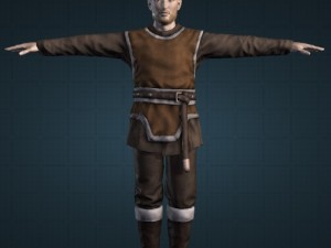 2 elf rigged and animated 3Dモデル