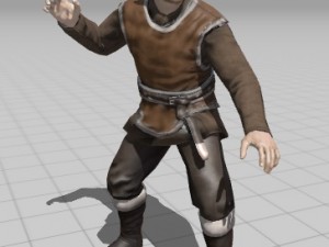 2 elf rigged and animated 3Dモデル