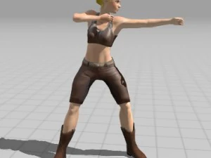 2 elf rigged and animated 3D Model