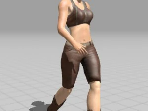 2 elf rigged and animated 3D Model