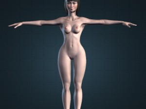 dancer woman rigged and animated 3D-Modell
